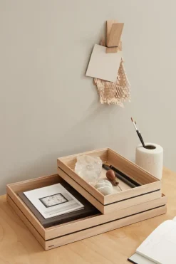 Caja de almacenaje Organise 25x34 cm, Wood