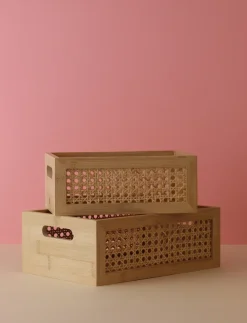Caja de almacenamiento Bamboo box 15x25 cm, Bambú