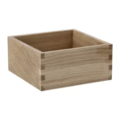 Caja de almacenamiento Carve 15 cm, Roble
