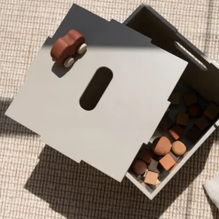 Caja de almacenamiento Cube Storage, Beige