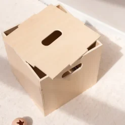 Caja de almacenamiento Cube Storage, Abedul