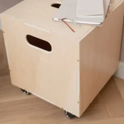 Caja de almacenamiento Cube Storage, Abedul