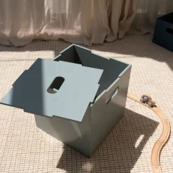 Caja de almacenamiento Cube Storage, Verde oliva