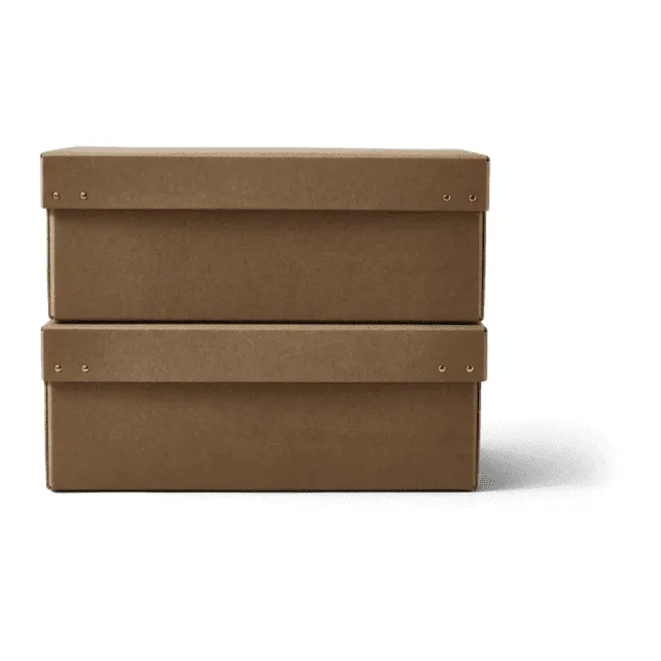 Caja de almacenamiento Ordinary, 2-pack, Brown