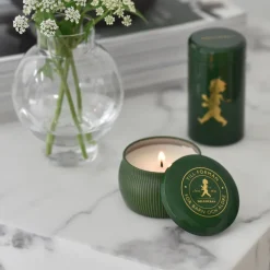 Caja de regalo Solstickan con vela aromática + bote con cerillas, Verde-vela perfumada de bosque de coníferas