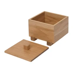 Caja Moku , Roble sin tratar, 10×11×9,5 cm