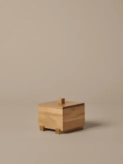 Caja Moku , Roble sin tratar, 10×11×9,5 cm