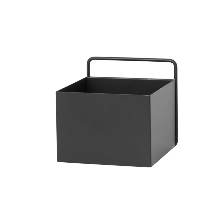 Caja pared Ferm Living Wall Box cuadrado, negro