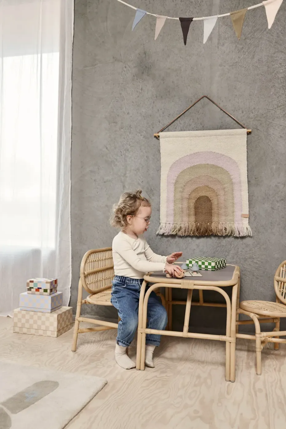 Cajas de almacenamiento Mana 3 piezas, Multi