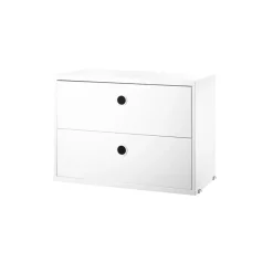 Cajonera String, Blanco, 58x30 cm