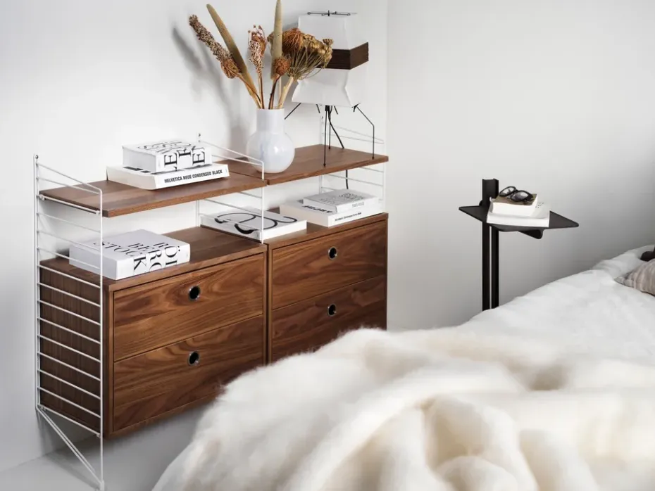 Cajonera String, Blanco, 58x30 cm