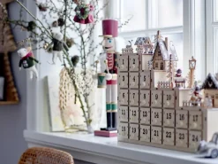 Calendario de navidad Richie 33x38 cm, natural