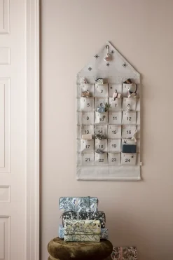 Calendario de Navidad Star casa 100 cm, Sand