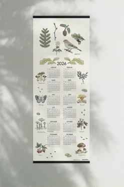 Calendario Skogsvandring 2026, 35x90 cm