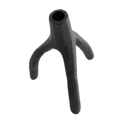 Candelabro Aion XL 22 cm, negro