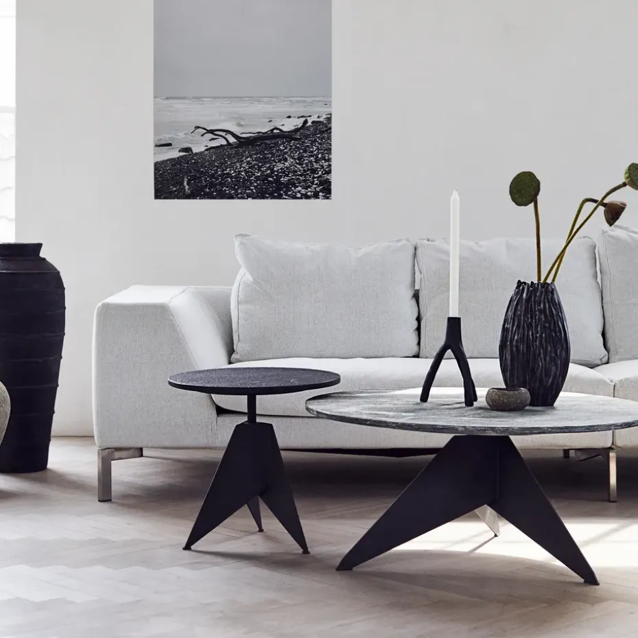 Candelabro Aion XL 22 cm, negro