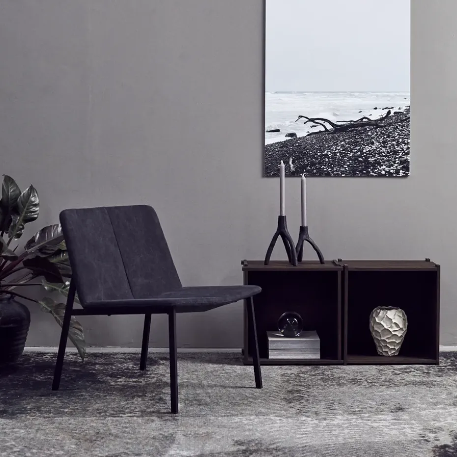 Candelabro Aion XL 22 cm, negro