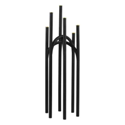 Candelabro Angui 92 cm, negro-oro