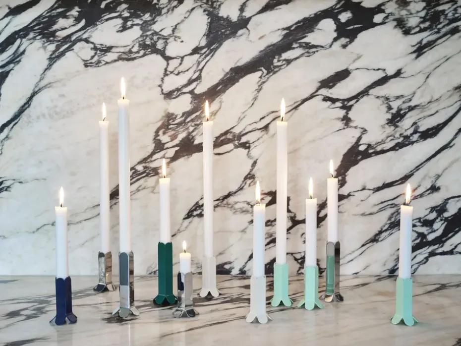 Candelabro Arcs 9 cm, Mirror