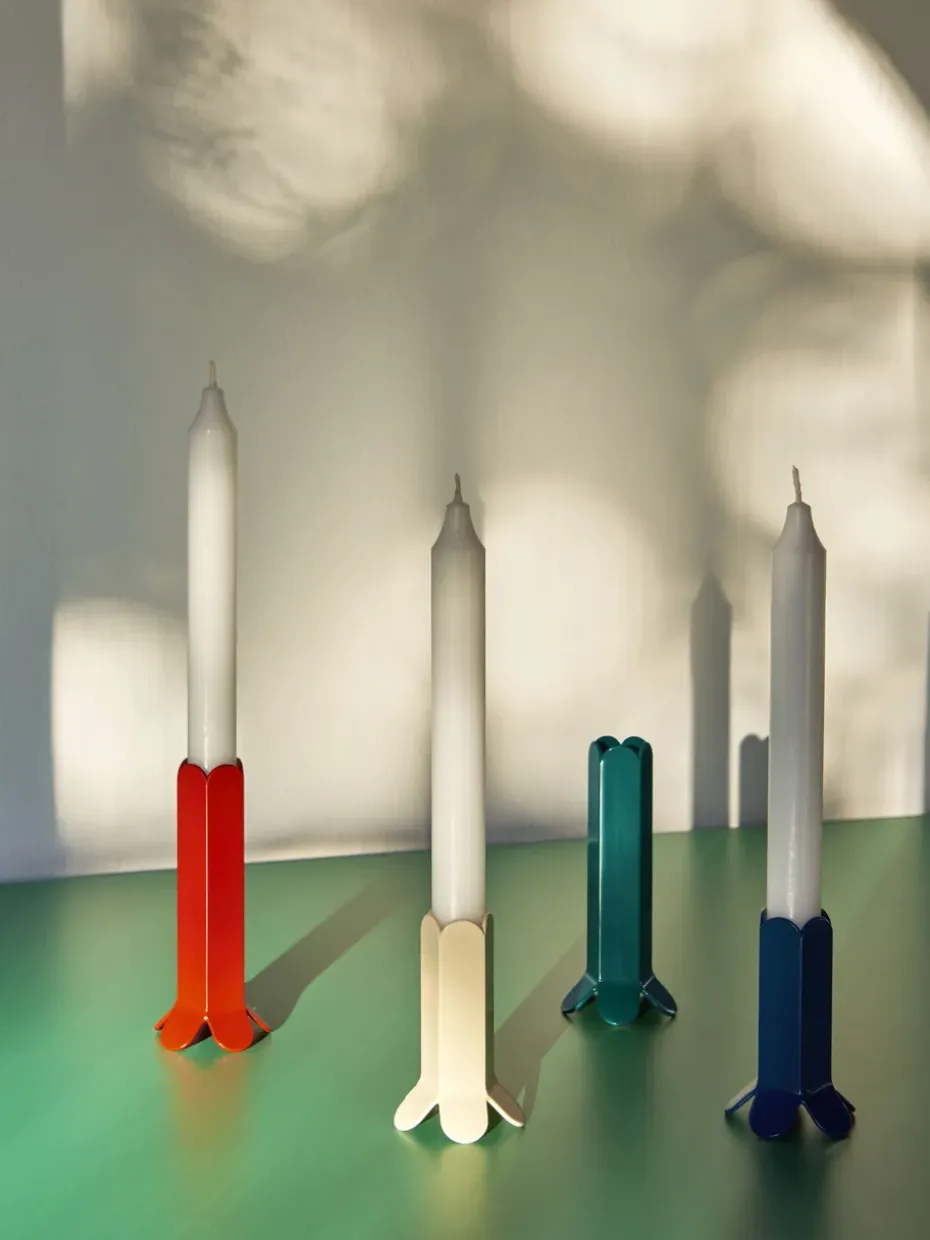 Candelabro Arcs 13 cm, Red