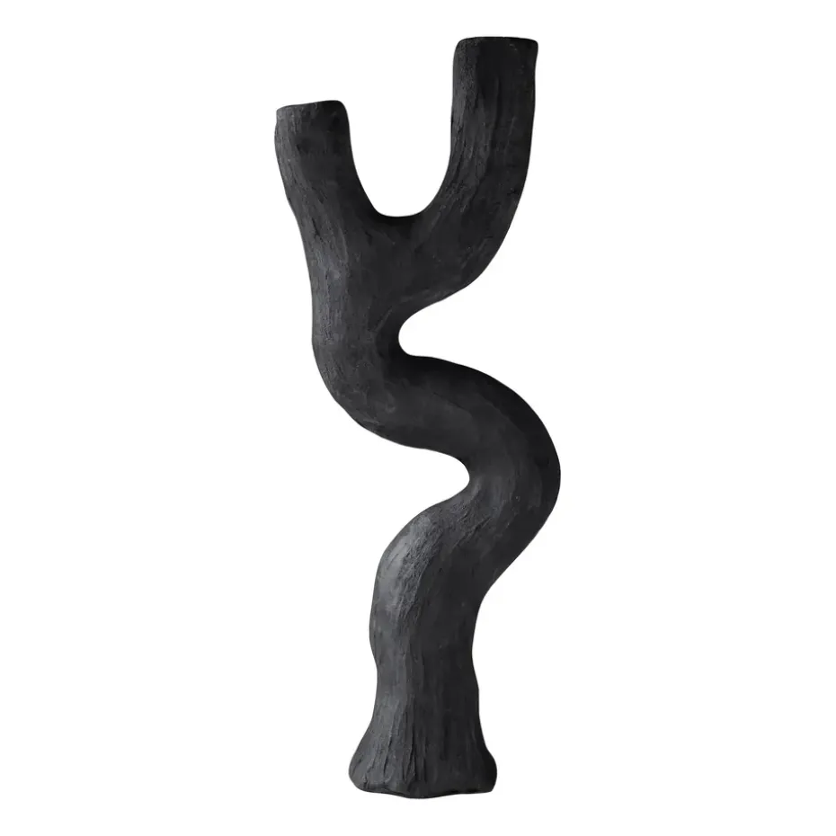 Candelabro Art piece 41 cm, Black