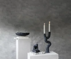 Candelabro Art piece 41 cm, Black