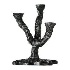 Candelabro Ava 22 cm, Gris antiguo