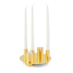 Candelabro Awa, latón