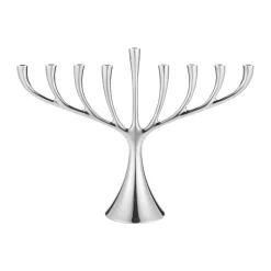 Candelabro Cobra menora de nueve brazos, Acero inoxidable