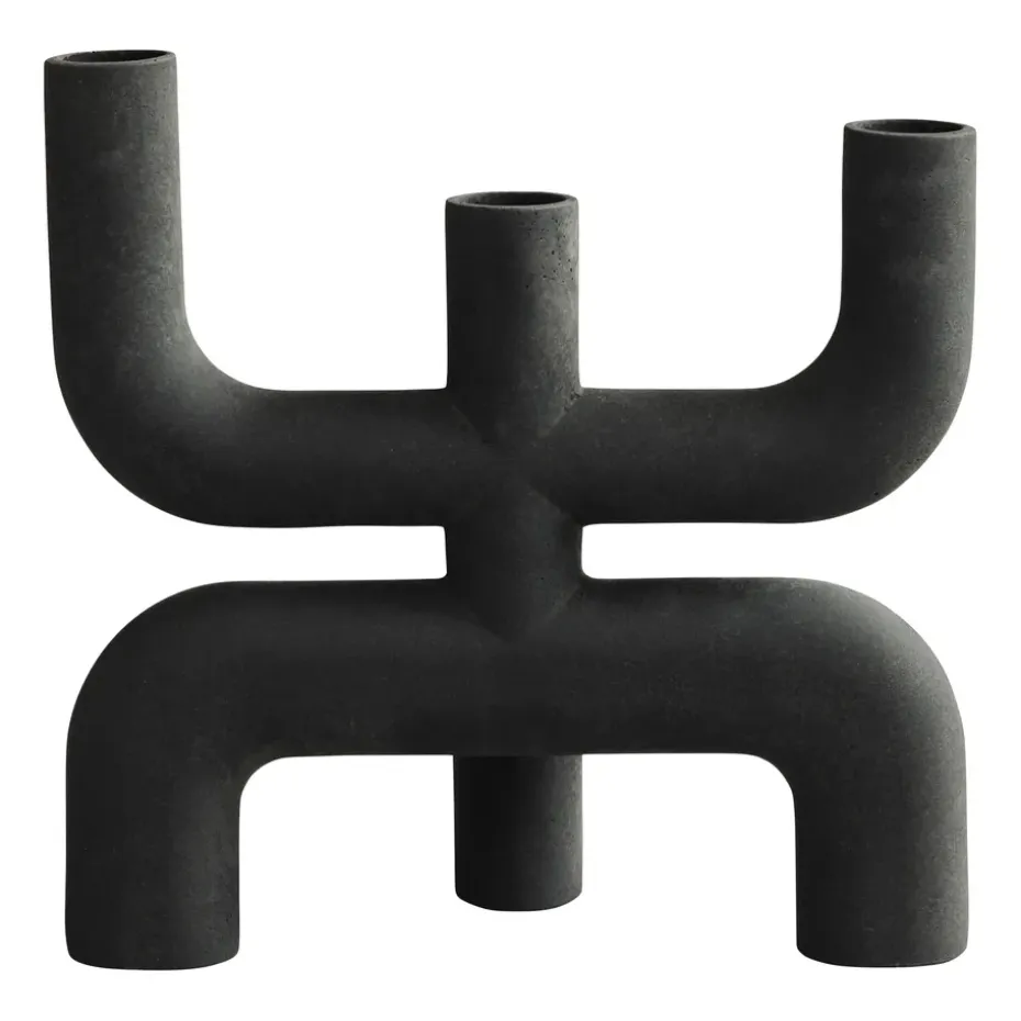 Candelabro Cobra 25x25 cm, Black