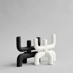 Candelabro Cobra 25x25 cm, Bone White