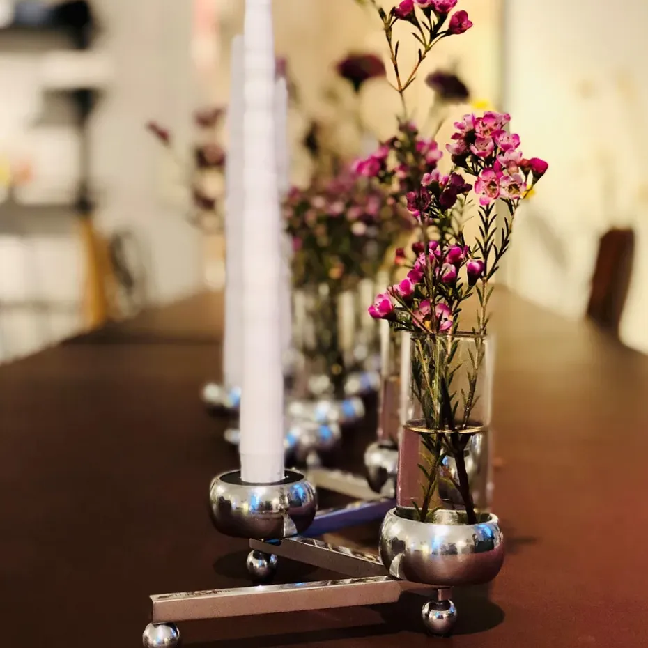 Candelabro Constella grande, aluminio