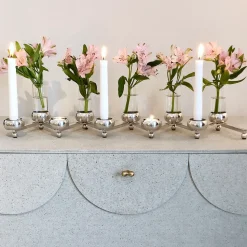 Candelabro Constella grande, aluminio