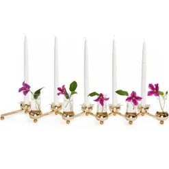 Candelabro Constella grande, latón