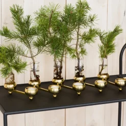 Candelabro Constella grande, latón