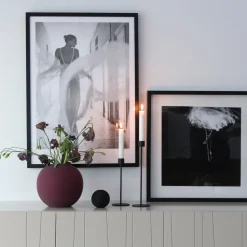 Candelabro Cooee 21 cm, negro