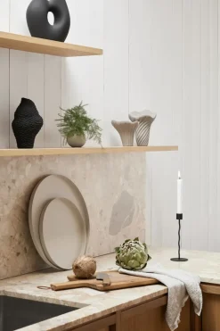 Candelabro Curved 23 cm, Black