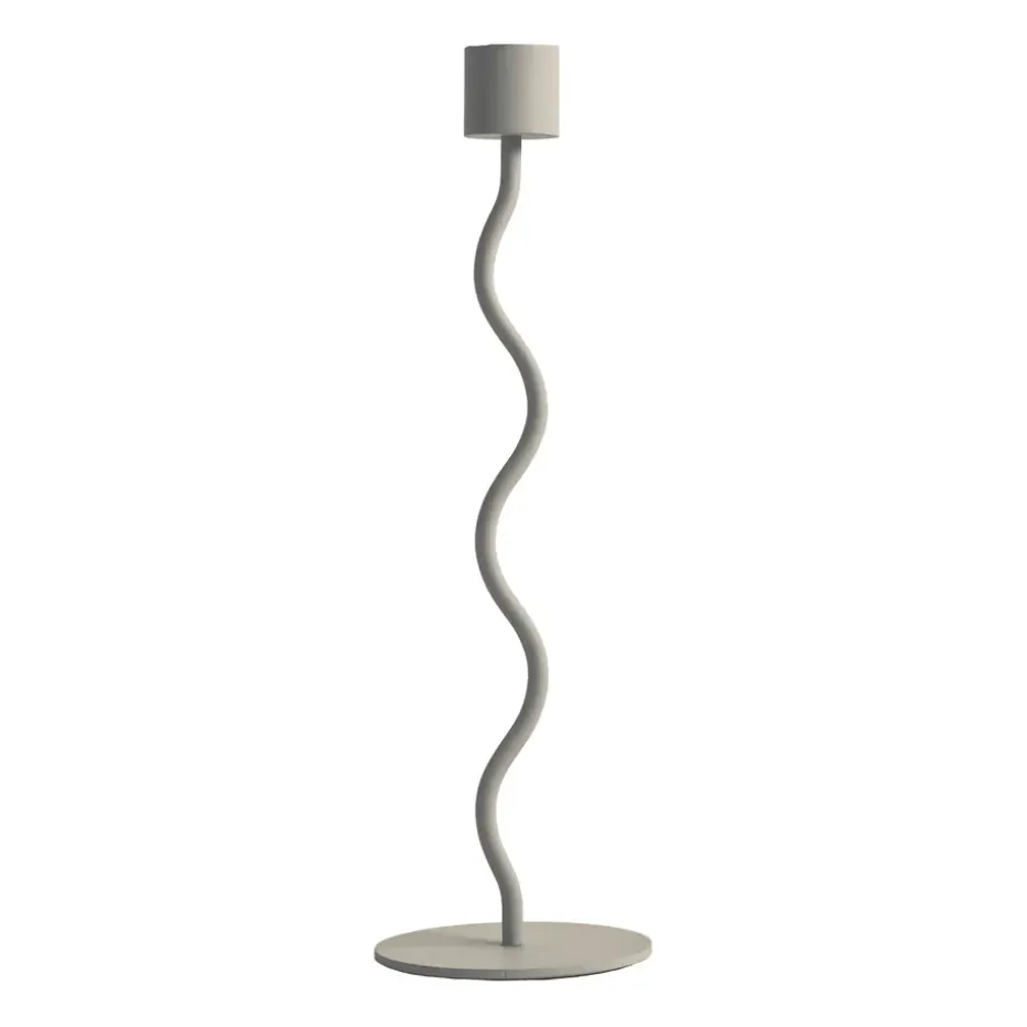 Candelabro Curved 26 cm, Sand