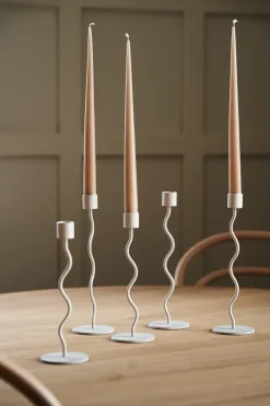 Candelabro Curved 26 cm, Sand