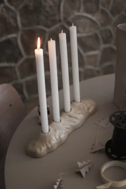 Candelabro de Adviento Base, Beige