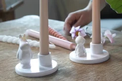 Candelabro de cerámica Mumin, blanco