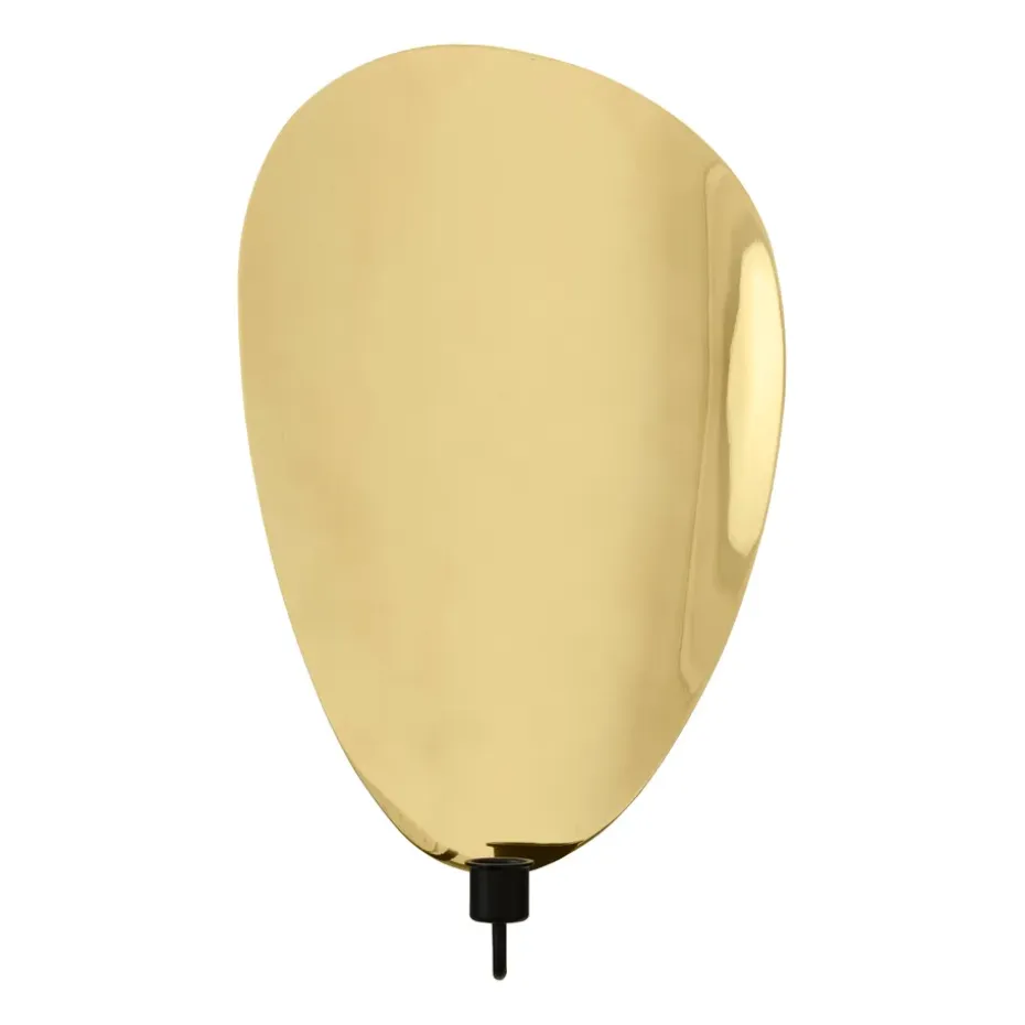 Candelabro de pared Flambeau 40 cm, Latón negro pulido