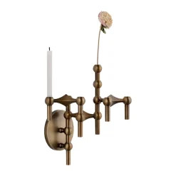 Candelabro de pared STOFF Nagel, Bronzed brass