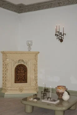 Candelabro de pared STOFF Nagel, Bronzed brass