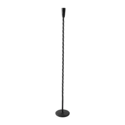 Candelabro de suelo Twist 80 cm, Negro