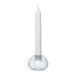 Candelabro de vidrio Ernst Ø7,5 cm, Burbujas