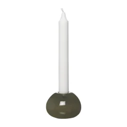Candelabro de vidrio Ernst Ø7,5 cm, Verde
