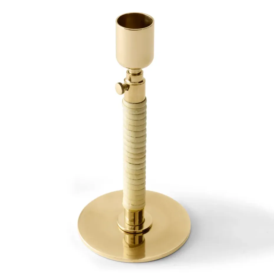 Candelabro Duca, latón brillante