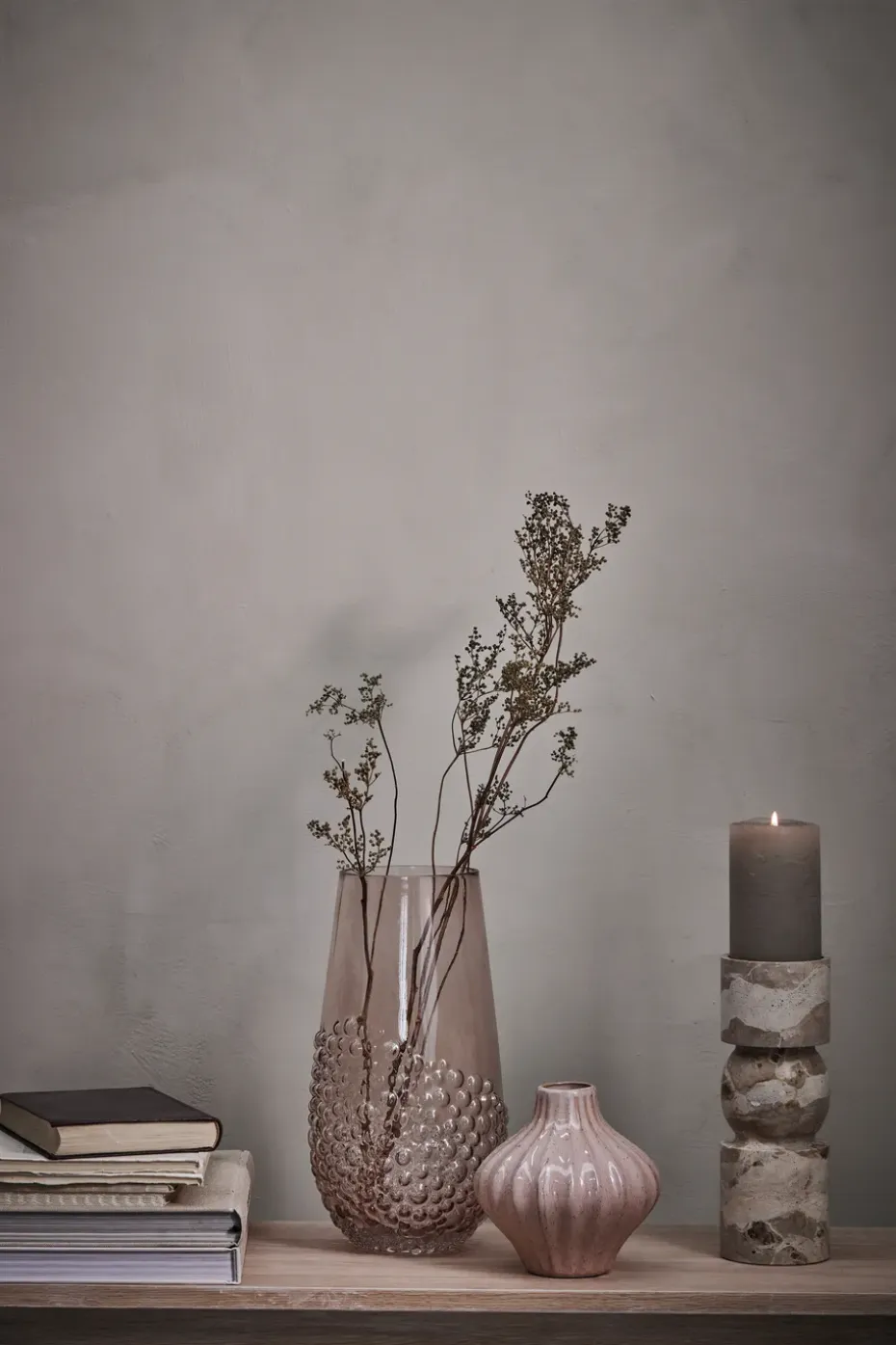 Candelabro Ellia 30 cm, Linen