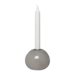 Candelabro Ernst vidrio Ø11 cm, Gris